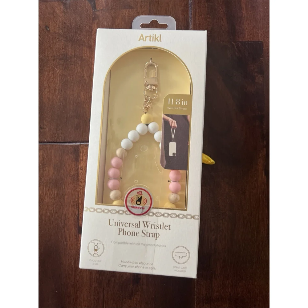 Wristlet Phone Strap - NWT Artikl Color Cream, White, Pink, Yellow 11.8